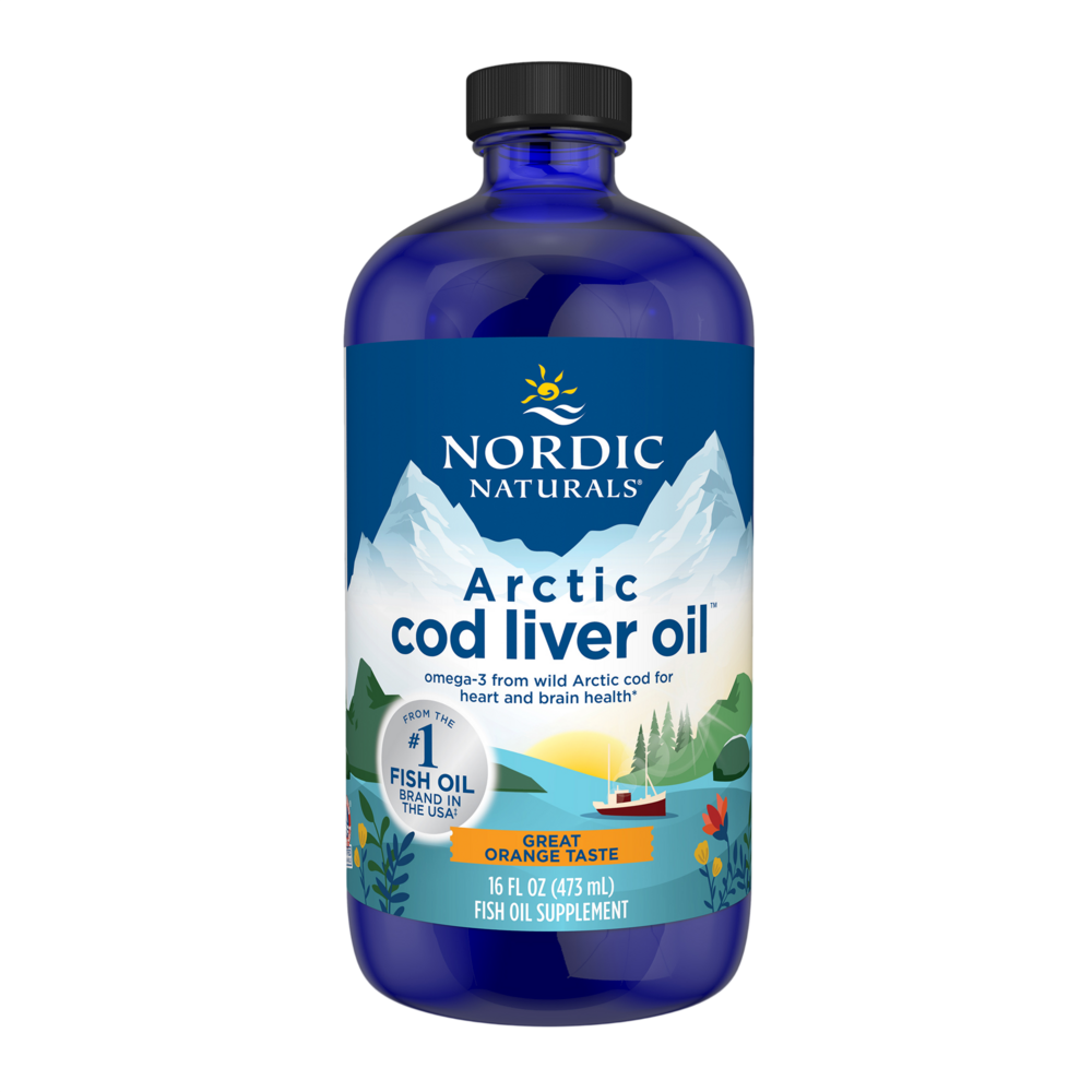 Arctic Cod Liver Oil Orange Flavor 16oz by Nordic Naturals
