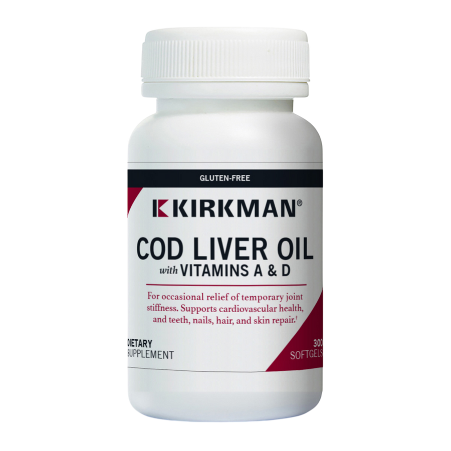 Cod Liver Oil with Vitamins A and D Kirkman Professional