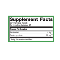 SpectraZyme® Betaine HCI + Pepsin by Metagenics