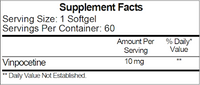 Vinpocetine 10mg 60 softgels by Ecological Formulas