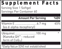 Ubiquinol-QH 60 gels by Douglas Laboratories