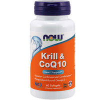Krill Oil & CoQ10 60 softgels by NOW