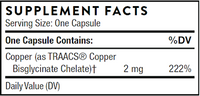 Copper Bisglycinate 60 vegcaps by Thorne Research