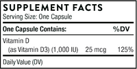D-1,000 90 capsules by Thorne Research