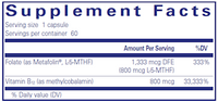 B-12 Folate 60 vcaps by Pure Encapsulations