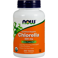 Organic Chlorella 500 mg 200 tabs by NOW