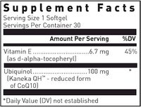 Ubiquinol-QH 30 gels by Douglas Laboratories