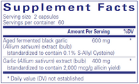 Garlic Complex 120 caps by Pure Encapsulations