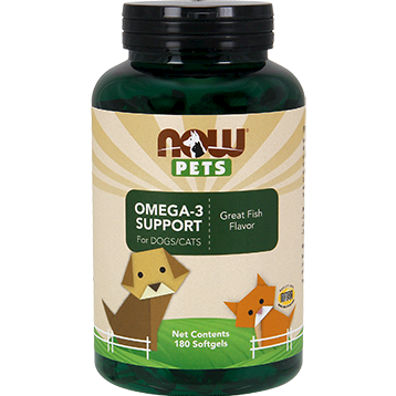 Pets Omega-3 (Cats & Dogs) 180 softgels by NOW