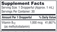 B12 Liquid Methylcobalamin 5 mg by Klaire Labs by Klaire Labs/SFI Health