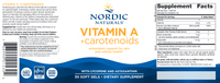 Vitamin A +Carotenoids 30 softgels