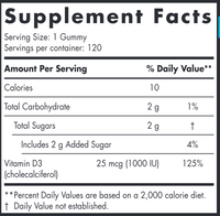 Vitamin D3 Gummies Sport 120 Gummies by Nordic Naturals
