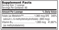 Active B12-Folate 60 Capsules by Klaire Labs/SFI Health