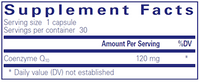 CoQ10 120 mg 120 vegcaps by Pure Encapsulations