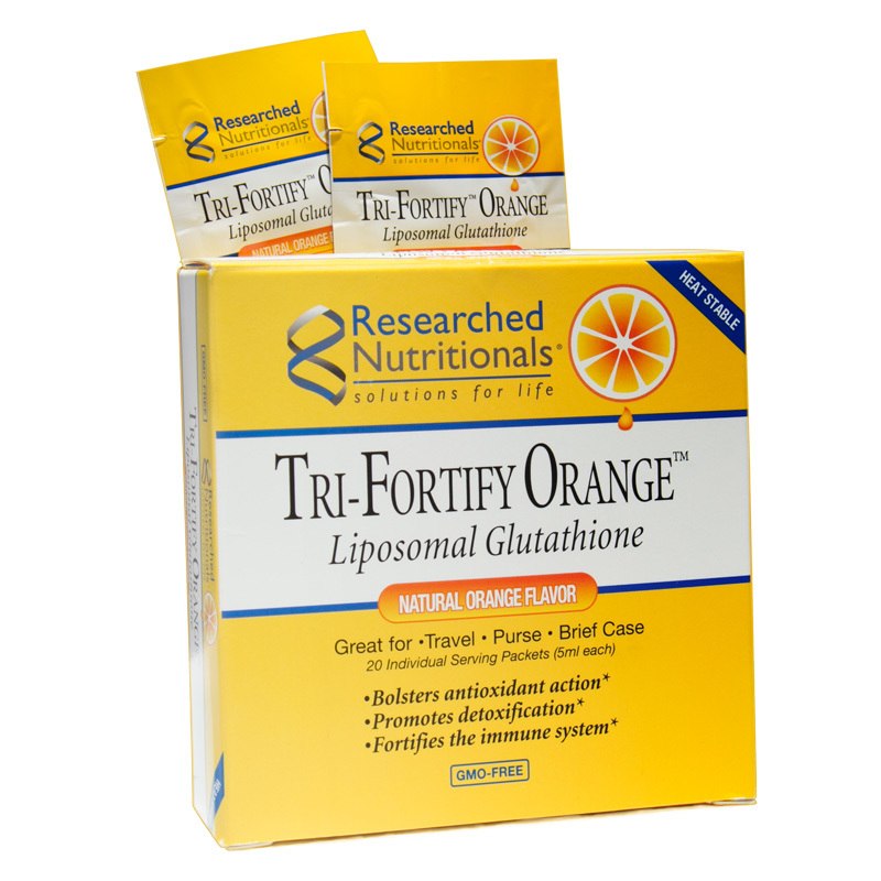 Tri-Fortify Orange® Liposomal Glutathione - Orange Tube by Researched Nutritionals
