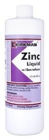 Zinc Liquid 16oz by Kirkman Labs