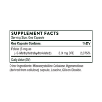5-MTHF 5 mg 60 capsules by Thorne Research