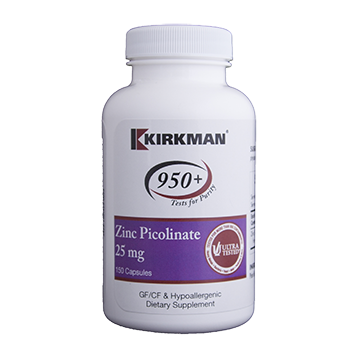 Zinc Picolinate 25mg 150 caps by Kirkman by Kirkman Labs